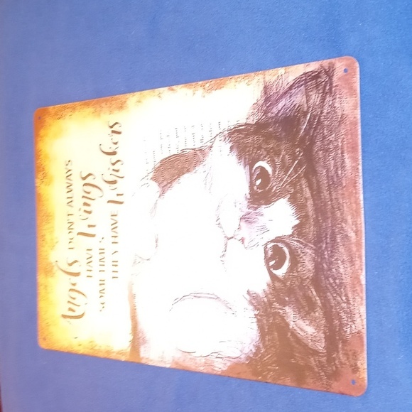 Cat metal sign 7x11.9" - Picture 6 of 6